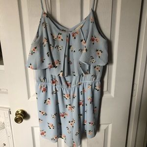 Flowered romper